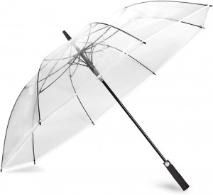 Clear Golf Umbrella, Large Windproof Umbrella Automatic Open Rain Umbrella for Women