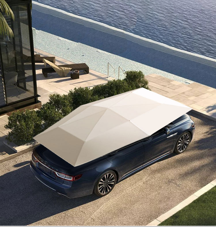 Nou disseny de para-sol plegable automàtic anti-UV que cobreix el sostre del cotxe Coberta del paraigua del cotxe Imatge destacada