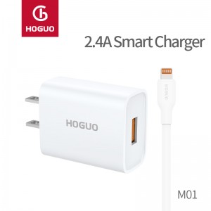 US Plug M01-M 2.1A USB Charger Lightning Suit-Classic շարք