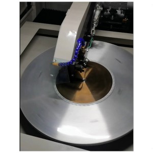 Semi-auto CNC water polishing machine for saw blades.