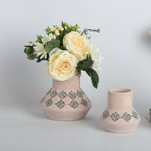 2022 High quality Square Ceramic Flower Pot - Native ceramic flower pots, simple ceramic flower planters, plain stoneware flower pots – Homes