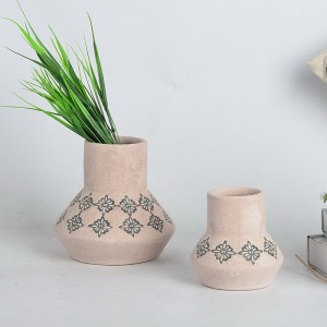 Native ceramic flower pots, simple ceramic flower planters, plain stoneware flower pots