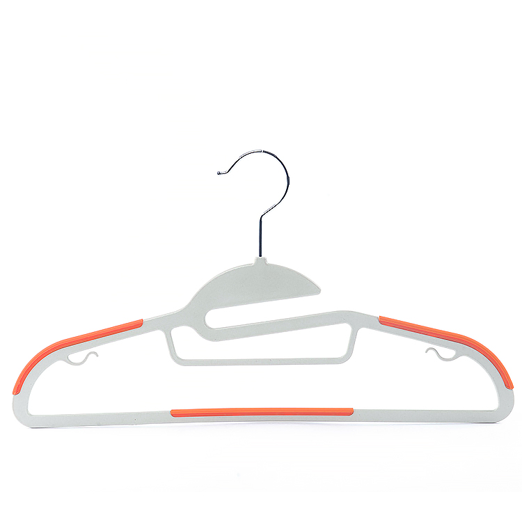 Wholesale ABS Plastic Hanger TPR Non-slip Space-saving Hanger