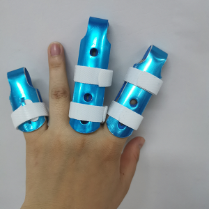 Kovinska aluminijasta ortoza za prst korektor obnovitvena medicinska opornica za prst