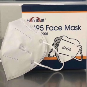 5 Plys -KN95 obrazna maska ​​z zavihkom