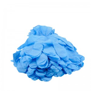 12 colių W6.0 nitrilo pirštinės mėlynos spalvos