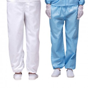 ESD Jacket + ESD Pants / ESD Garment Cleanroom Clothes Jacket thiab ris