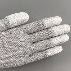 Nylonové rukavice z uhlíkových vlákien potiahnuté dlaňou