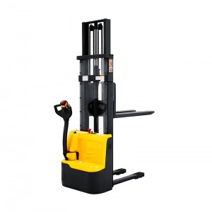 CE ISO Certified 0.5ton 1ton 1.2ton 1.5ton walkie pallet truck electrical stacking machine FOR SALE