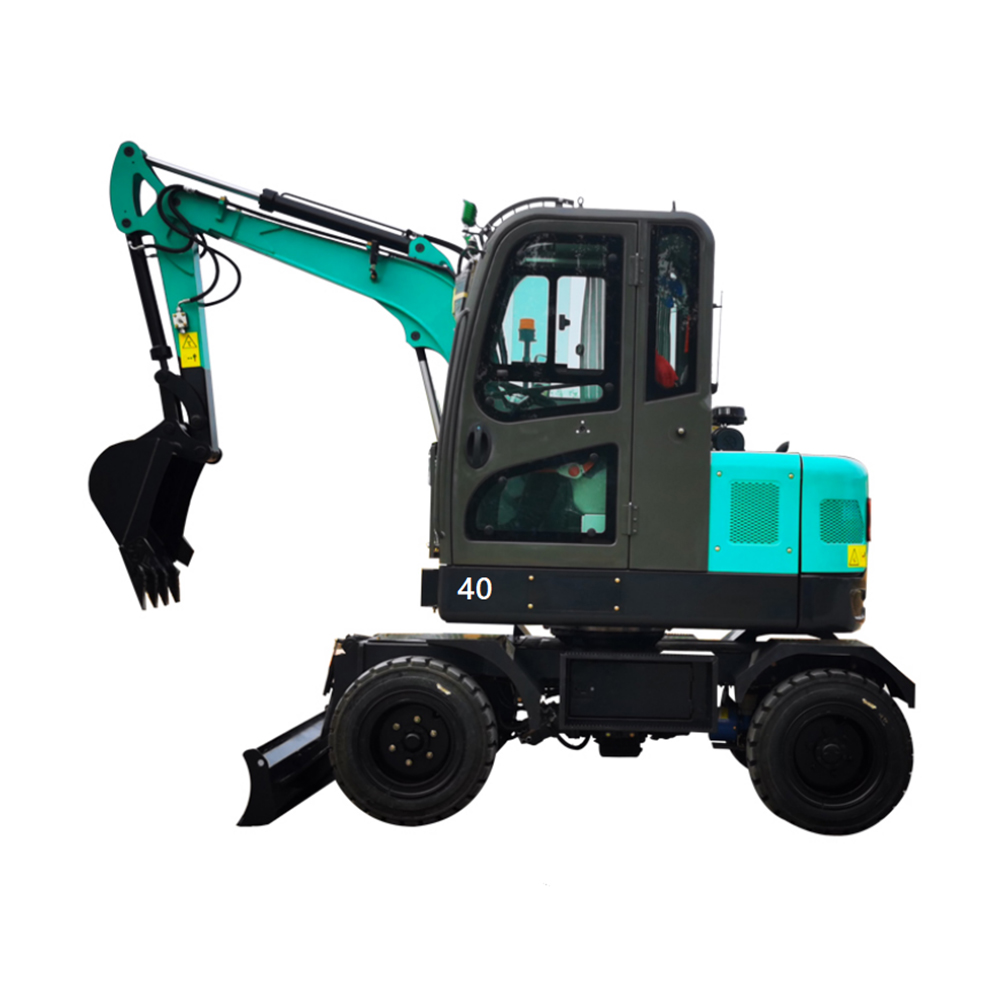 CE ISO Certified Model HE40 wheel hydraulic Excavator  FOR SALE