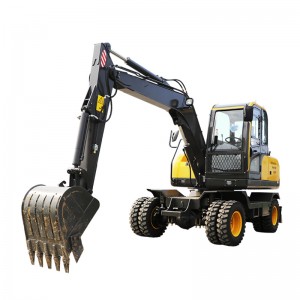 CE ISO Certified Model HE75 wheel Excavator  FOR SALE