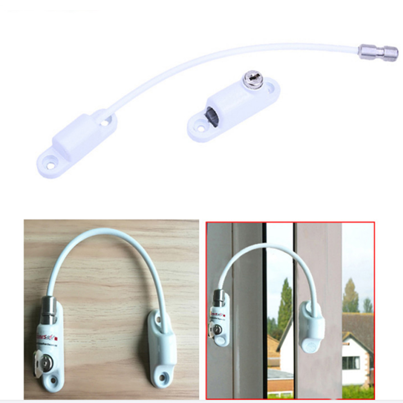 UPVC Lockable Window Cable Restrictor Safety Child Safety Cable Lock ZC621