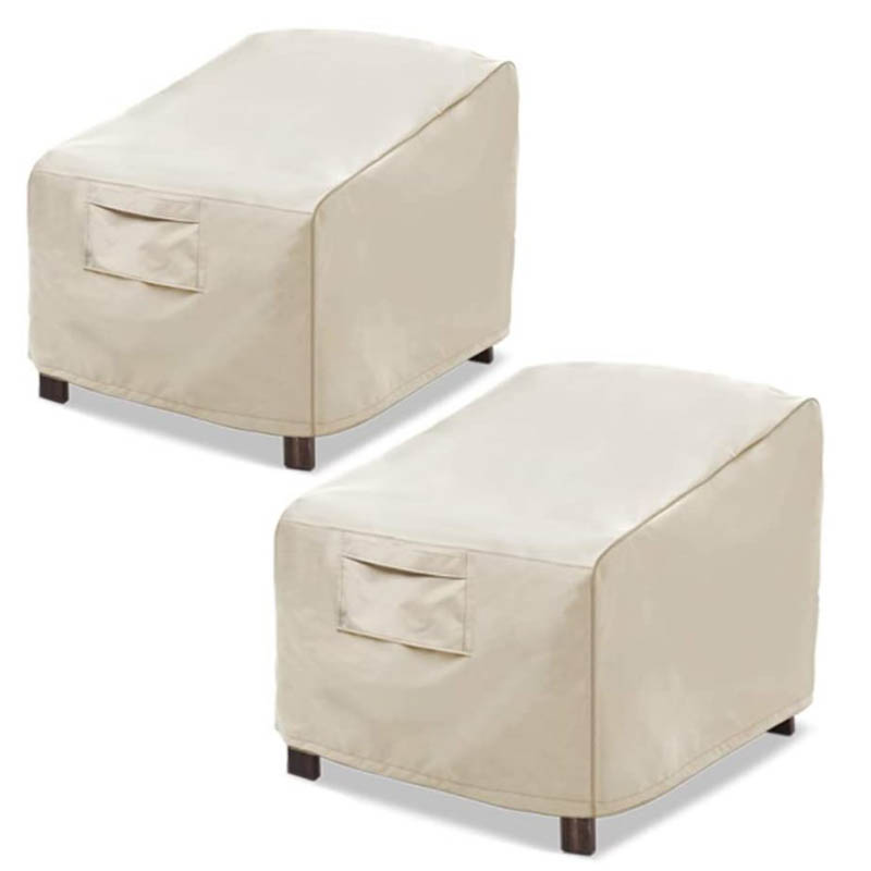 High quality 600D waterproof stackable chair cover, patio garden section sofa cover, outdoor furniture cover, beige