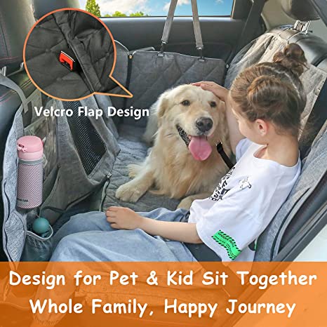 Simpleng Waterproof Polyester Trunk Car Hammock Pet Booster Rear Back or Front Seat Protective Cover_