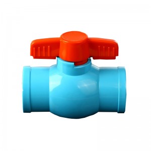 UPVC plastični vodni kompaktni krogelni ventil Tajska