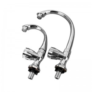 kitchen swan neck faucet Chrome plated