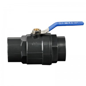 Hongke ABS Ball SS cecekelan PVC Dua sapotong Ball valves