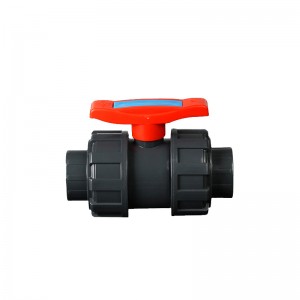 Hongke Yüksək Keyfiyyətli PVC Cüt Birlikli Ball Valve