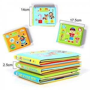 Персонализирани бебешки книжки за къпане Играчка за къпане на бебета EVA книжки за къпане Книжки за ранно обучение за къпане (Пакет от 3 книги)