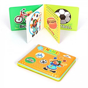 Egyedi babafürdőkönyvek csecsemőfürdős játékok EVA fürdőkönyvek korai oktatási fürdőkönyvek (3 könyvet tartalmazó csomag)