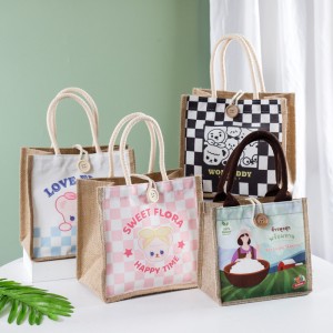 Customized Jute Shopping Bags, Reusable Grocery...