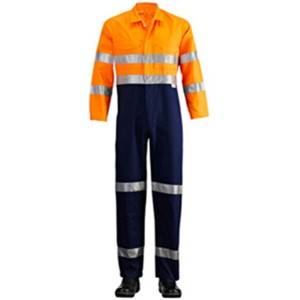 Hi Vis Two Tone Raglan Sleeve Coverall With 3m 9920 Tape