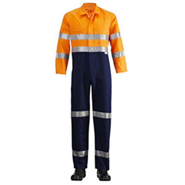 Hi Vis Two Tone Raglan Sleeve Coverall With 8910 Reflective Tape