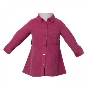 Wholesale Scrub Mock Top –  cotton corduroy girl baby dress  – Hongtai
