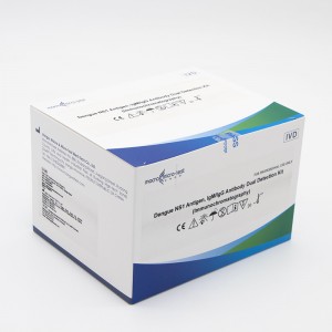 Dengue NS1 Antigen, IgM/IgG Antibody ຊຸດກວດຈັບຄູ່ (Immunochromatography)