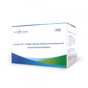 Dengue NS1 Kit de detección dual de anticorpos IgM/IgG (inmunocromatografía)