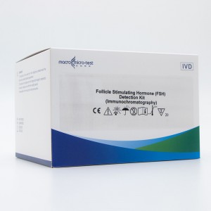 Follikelstimuléierend Hormon (FSH) Detektioun Kit (Immunochromatographie)