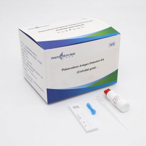 Kit de detección de antíxeno de Plasmodium (oro coloidal)