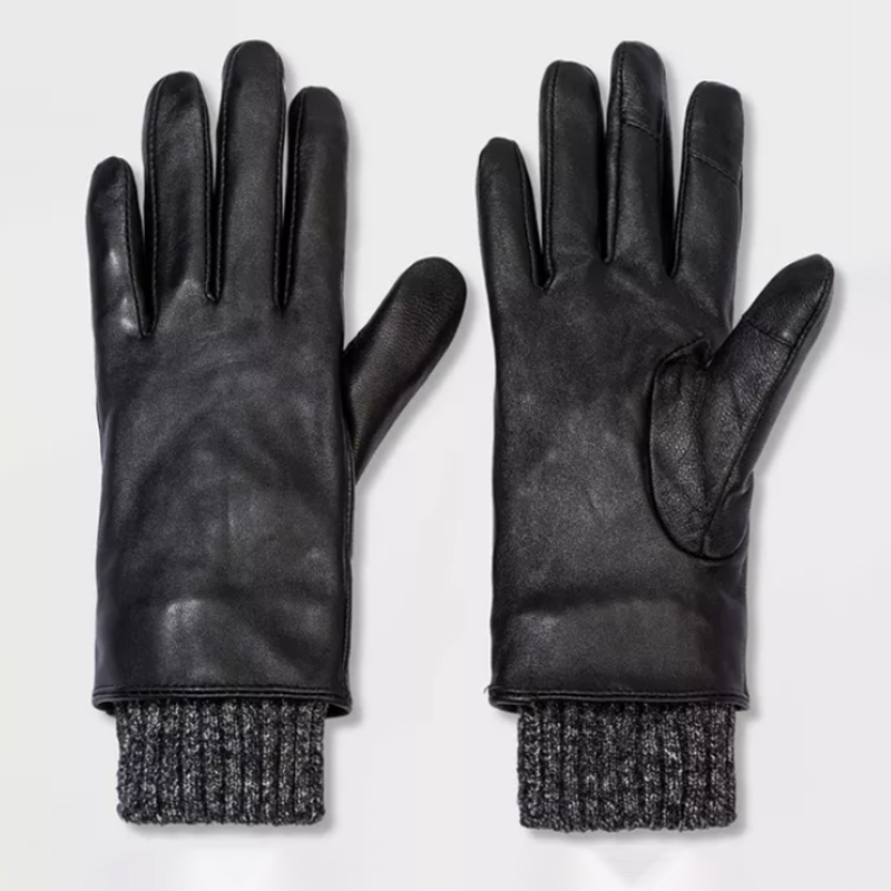 Ženske meke zimske tople rukavice od prave kože