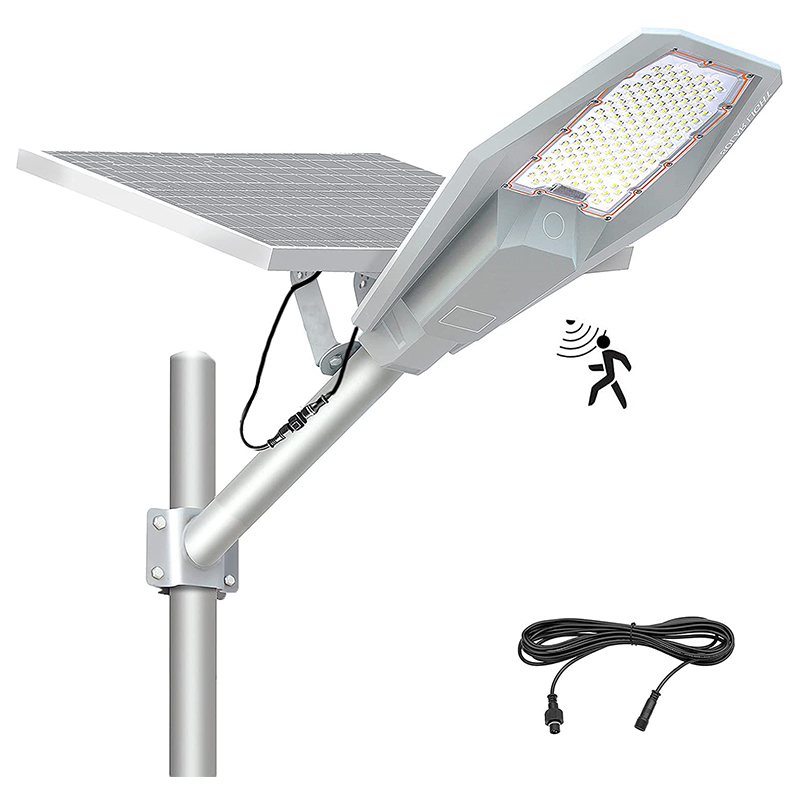 400W Split Solar LED Street Light Dusk to Dawn High Brightness 3000 Lumens Motion Sensor ចង្កៀងថាមពលពន្លឺព្រះអាទិត្យ IP67 រូបភាពពិសេសមិនជ្រាបទឹក