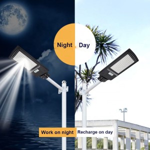 Luz de rua solar inteligente em ABS