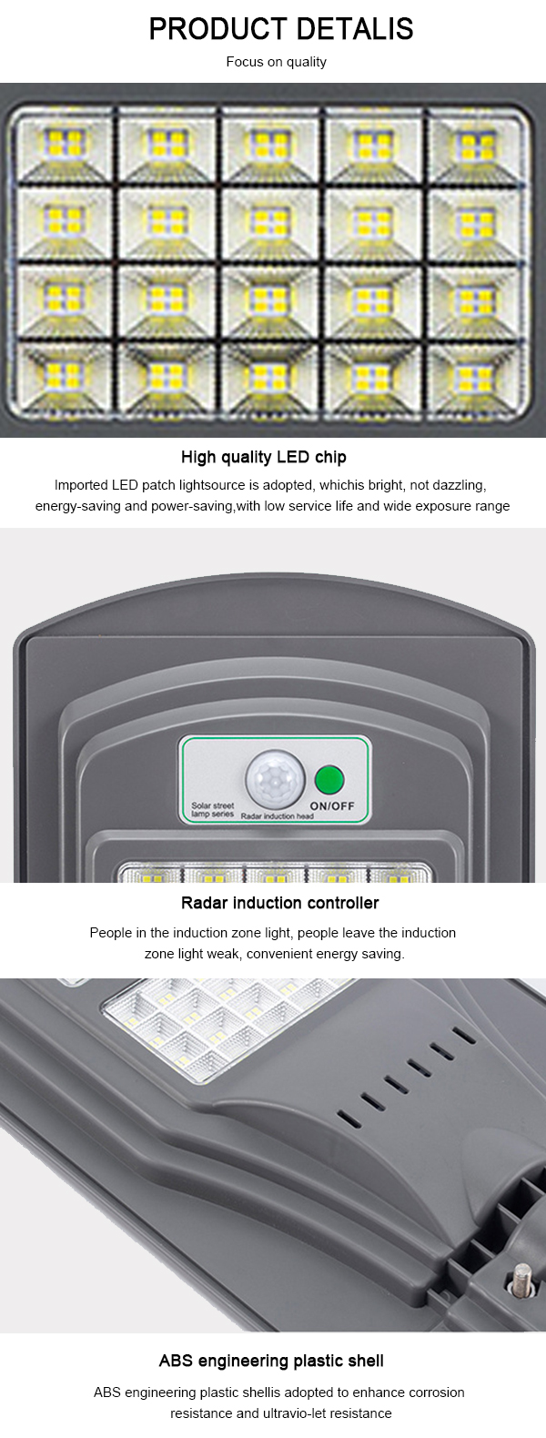 High Bright Light IP65 Factory Solar Outdoor LED Street Lightsingleimg (7)
