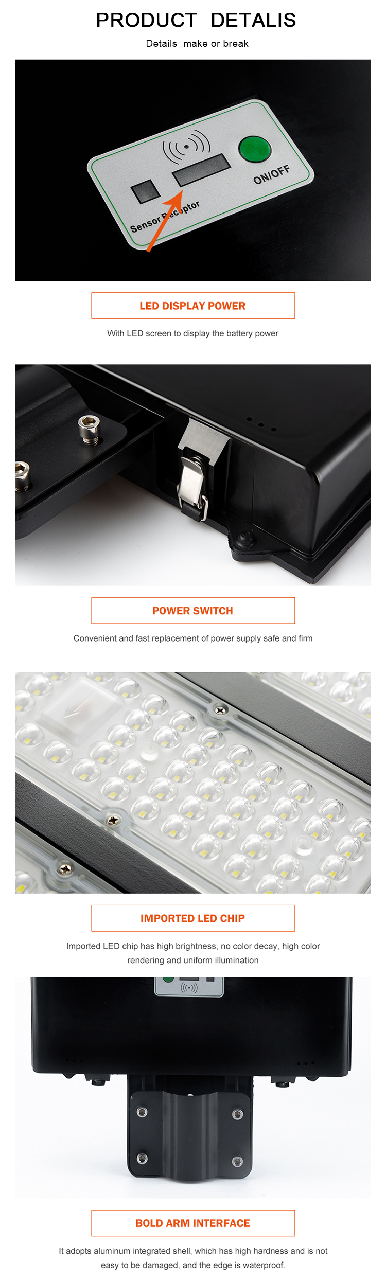 LED pouličné svetlo s vysokým jasom 150w 200w 250wsingliemg (6)