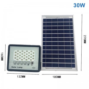 Vysokoúčinné super jasné IP67 vodotesné 50 W 100 W 200 W vonkajšie LED solárne záplavové svetlá