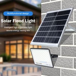 Høy effektivitet super lys IP67 vanntett 50w 100w 200W utendørs LED Solar Flood Lights