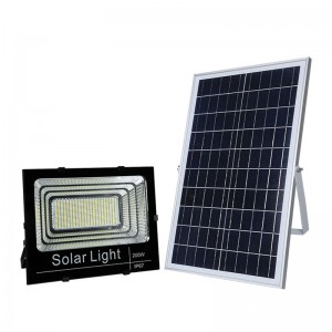 I-LED Solar Flood Light Outdoor 300W Dusk to Dawn Security Ukukhanya kwe-IP67 Waterproof
