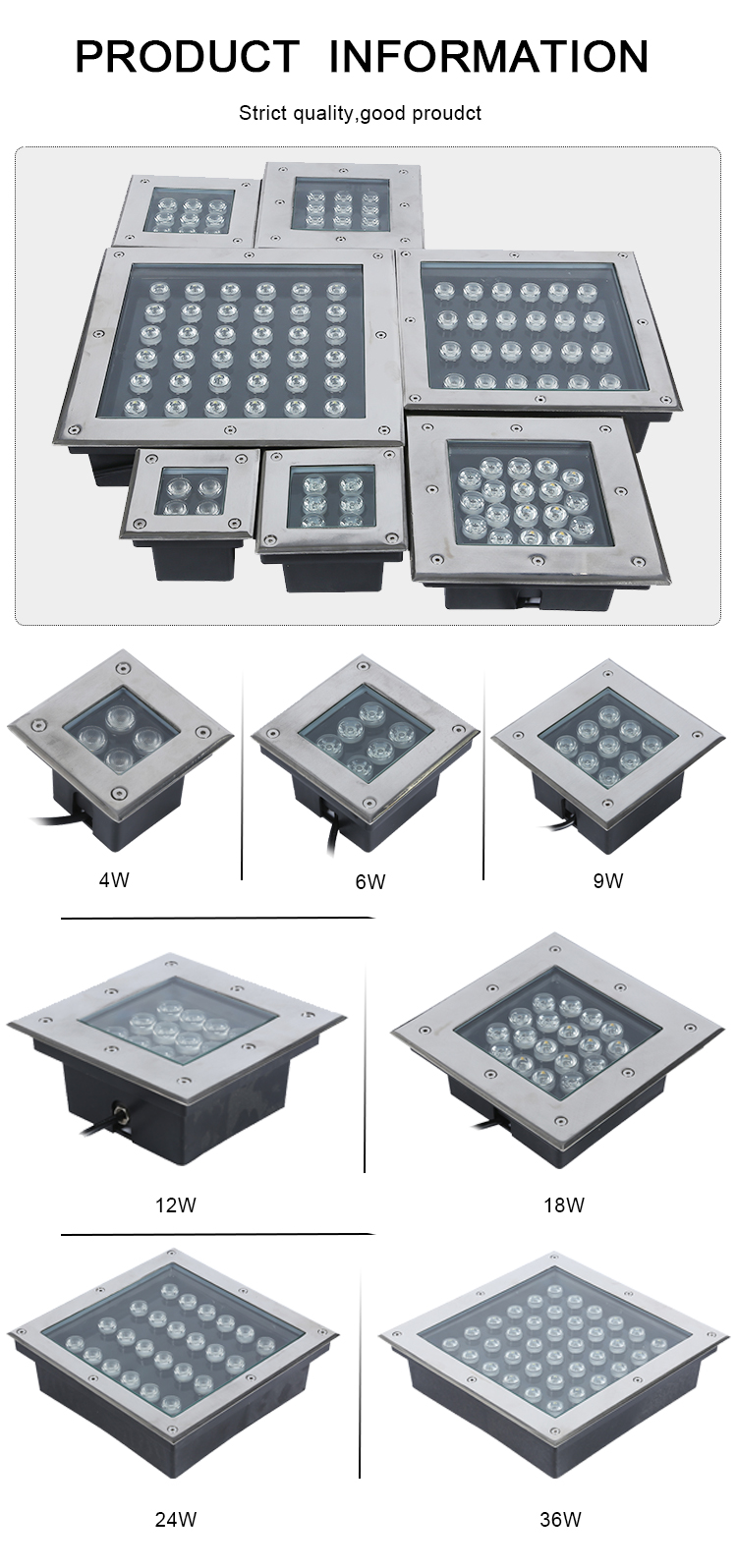 Koulè RGB Chanje ak RF Remote Controller & IP68 Waterproof LED Anba dlo L ( (4)