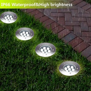 Waterdichte IP65 RGB led-ondergrondse buitenverlichting voor buiten