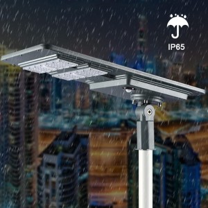 entegre güneş sokak lambası IP65 güneş paneli ile su geçirmez 130lmw çip lümen
