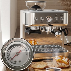 58-mm-Siebträger Halbautomatische Espresso-Kaffeemaschine für den Heimgebrauch mit Kaffeebohnenmühle