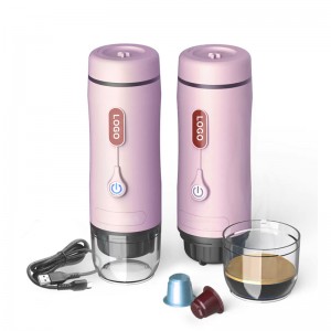 Bærbar automatisk batteri 12v italiensk espresso kaffemaskin for reise og camping utendørs bruk