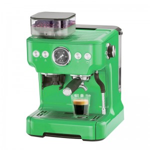 Máquina de café espresso comercial de grano a taza con molinillo
