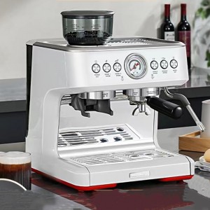 An gwo kay sèvi ak kay elektrik totalman otomatik pwa pou gode Cappuccino latte long espresso kafe machin