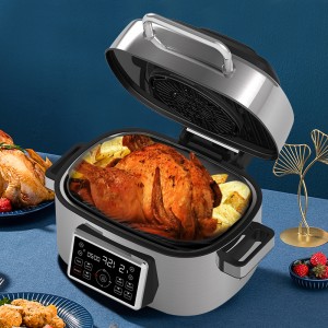 New design one machine with multi function air fryer with grill
