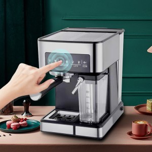 Espresso coffee machine nga adunay milk frother