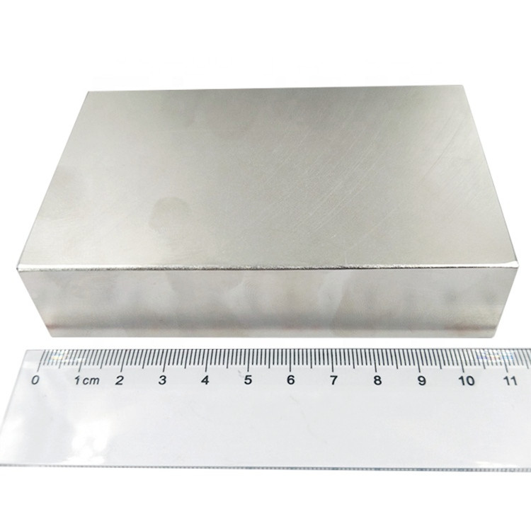 Gwneuthurwr Magnet Bloc Neodymium Parhaol Mawr N35-N52 F110x74x25mm